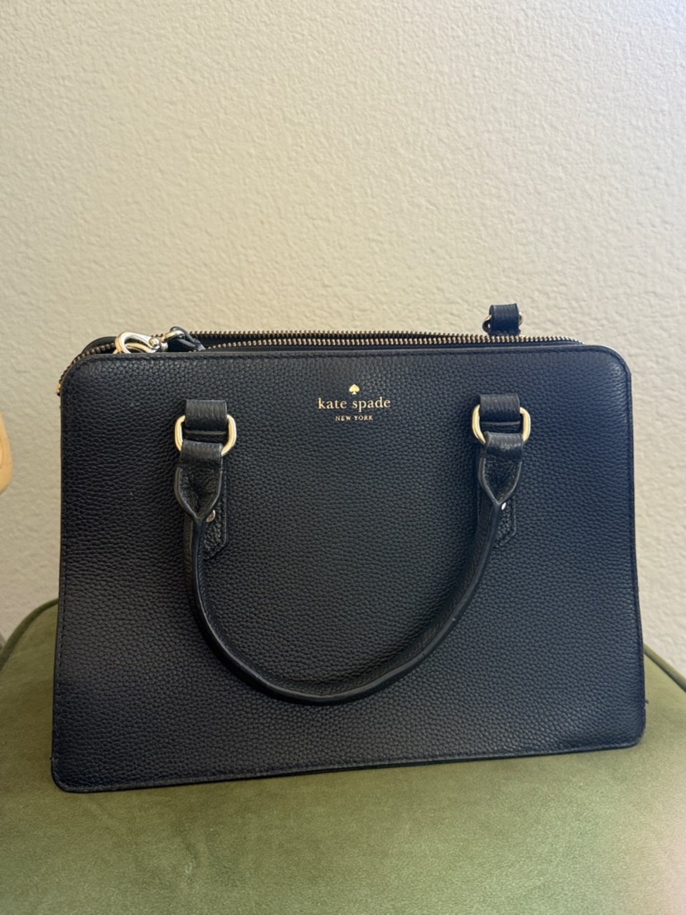 Kate Spade New York Mulberry Street Lise satchel in black